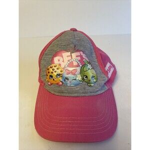 Shopkins BFF Pink Baseball Cap Gray Adjustable Girls Hat Kids SPK Moose